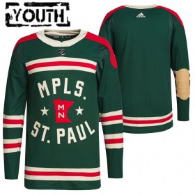 Minnesota Wild Blank 2022 Winter Classic Authentic Shirt - Kinderen